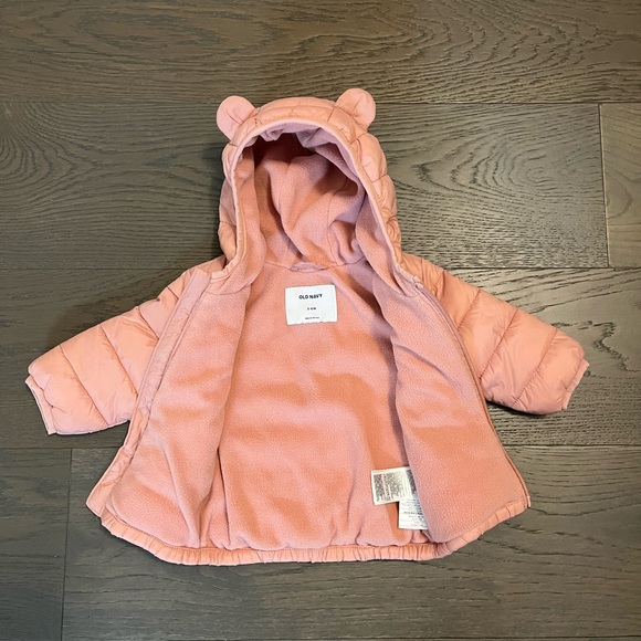Old navy pink lightweight spring jacket 3-6M NWT - Picture 2 of 4